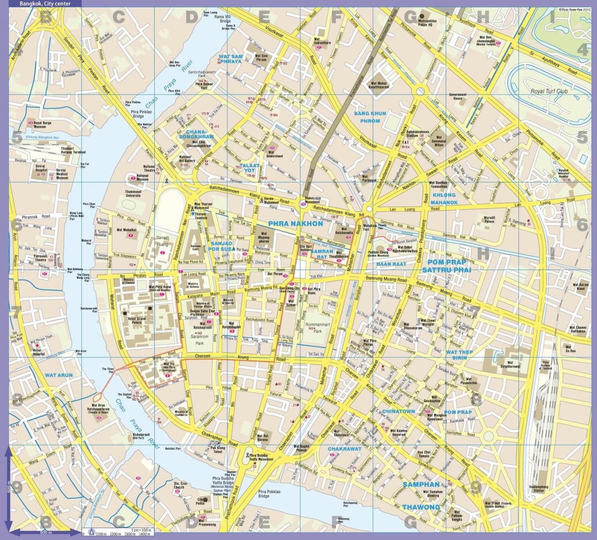 خريطة مركز مدينة بانكوك (كرونغ ثورب)