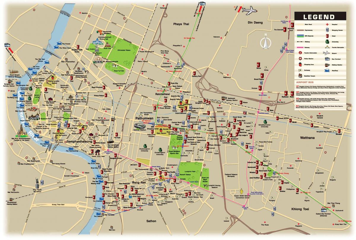 خريطة مدينة بانكوك (كرونغ ثورب)