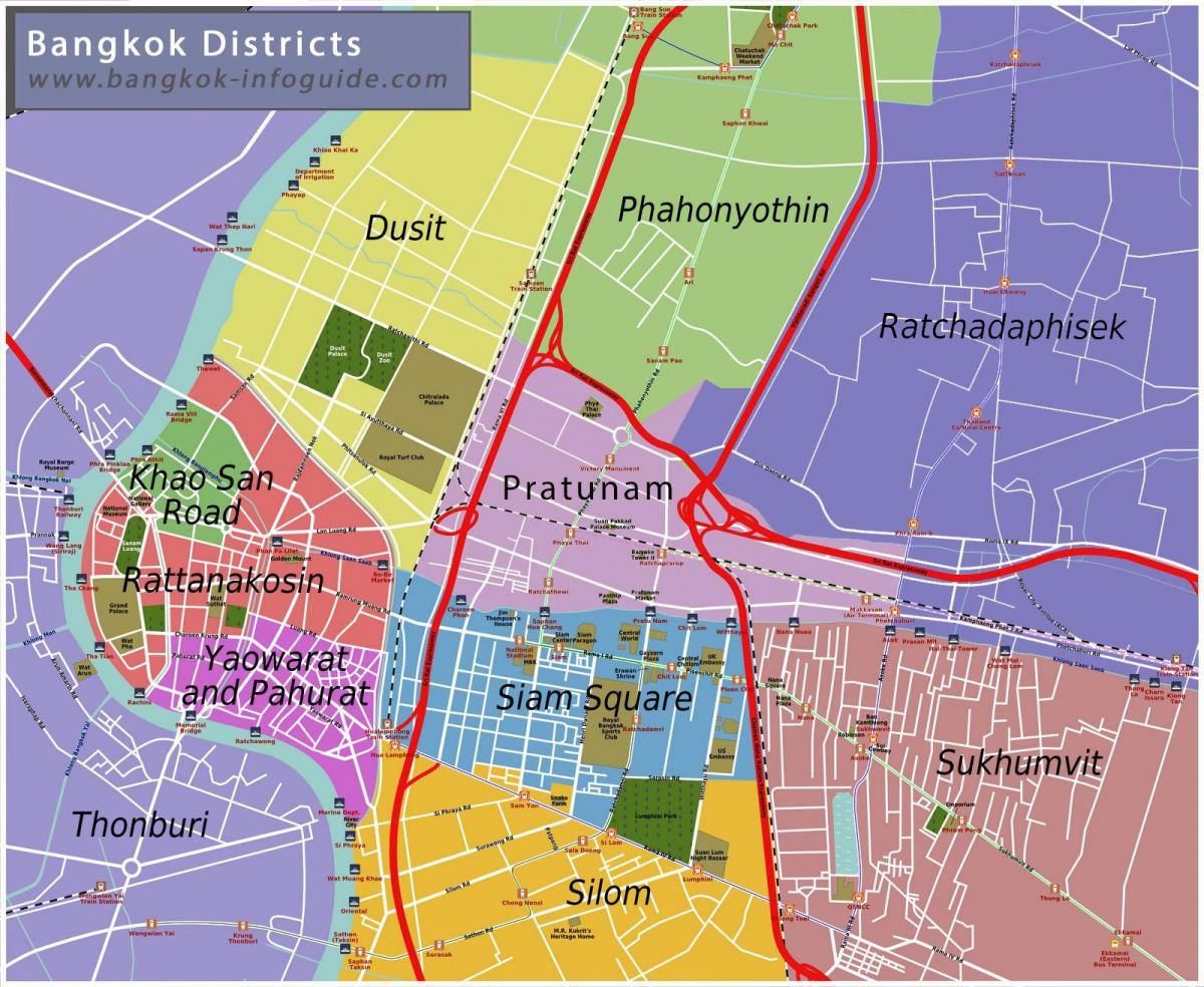 خريطة أحياء بانكوك (كرونغ ثورب)